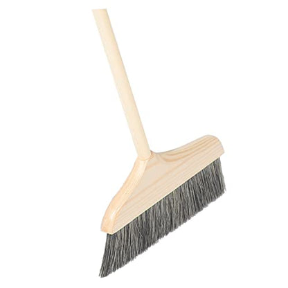 KOMBIUDA Long Handle Portable Broom with Soft Bristles for Efficient Indoor Cleaning Detachable Dust Broom for Home and Office Use
