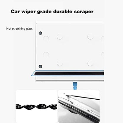 Double Side Magnetic Window Cleaner, Ultra-Strong Both Side Glass Wiper Surface Magnetic Cleaning Tool with Ergonomic Handle for Glazed Windows
