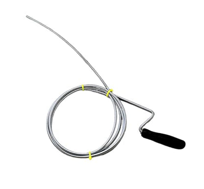 Manual Drain Snake & Auger Tool – Metal Cable Clog Remover for Sinks, Showers, Bathtubs & Bathroom Drains – Hair and Food Drain Cleaner for Kitchen and Home Use