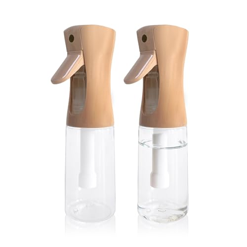 Spray Bottle for Hair Continuous Ultra Fine Mist (200ml) 360° Multi Spray Bottle for Plants, Cleaning, Skin Care Leakproof & Durable 2 Pack - color: Yellow, size: 200ml-2 pack