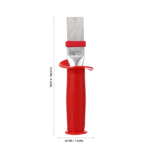 Air Conditioner Fin Cleaner Brush 8.26In Red Coil Cleaning Whisk Brush for Ac Evaporator Condenser Vent Maintenance and Coil Straightening