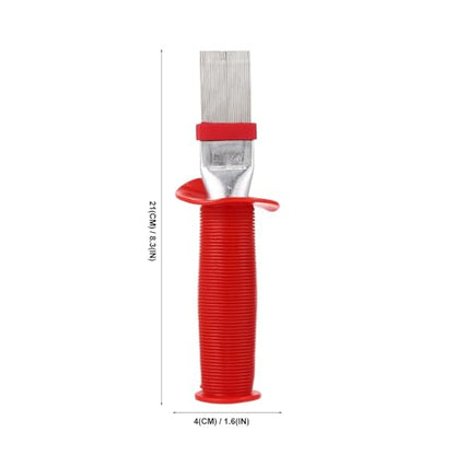 Air Conditioner Fin Cleaner Brush 8.26In Red Coil Cleaning Whisk Brush for Ac Evaporator Condenser Vent Maintenance and Coil Straightening