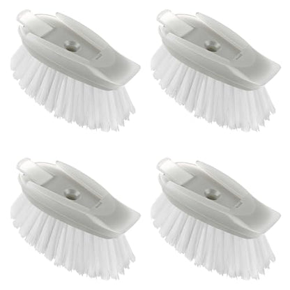 Dish Brush Refills 4 Pack, Grey Replacement BrushHeads Compatible with OXO Dish Brush & OXO DishScrubber - color: Gray