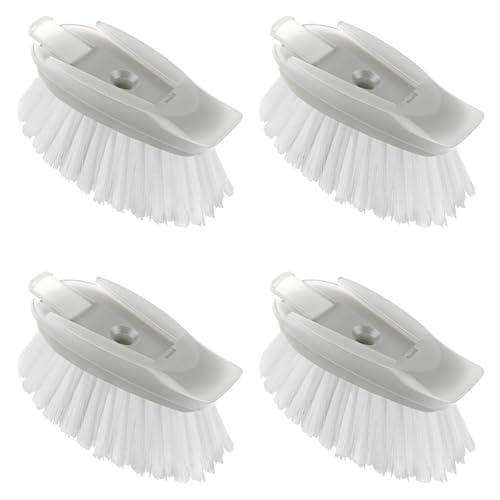 Dish Brush Refills 4 Pack, Grey Replacement BrushHeads Compatible with OXO Dish Brush & OXO DishScrubber - color: Gray