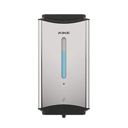 AIKE Automatic Soap Dispenser Commercial Wall Mounted Liquid Dispenser Polished Stainless Steel Finish 1100ml Large Capacity - color: Polished Stainless Steel