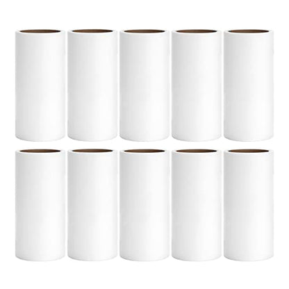 Lint Roller Refills 4 inch Bulk 10 Rolls Total 600 Sheets Extra Sticky Lint Remover Replacement Refills Compatible with Evercare PetLovers Muji IKEA and Others (Inside Dia. 1-1/2 inch) - size: Inside Dia. 1-1/2 inch