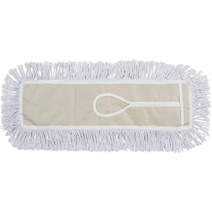 24 Inch Commercial Dust Mop Replacement Head – Reusable Cotton Dust Mop Refill for Floor Cleaning and Janitorial Use - size: 24x5 Inch (Pack of 1)