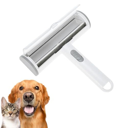 Pet Hair Removal Tool, Lint Roller for Pet Hair, Carpet Rake, Pet Hair Remover Roller for Furniture Couch Bed Car Seat, Light Gray