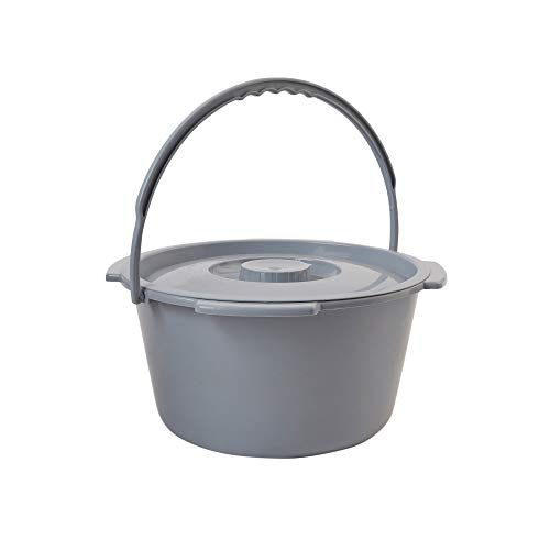 McKesson Commode Replacement Bucket with Handle and Lid, 7.5 qt, 1 Count - size: 1 Count (Pack of 1)