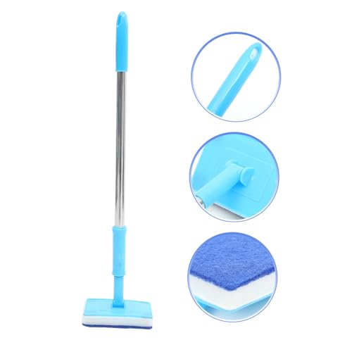 POPETPOP Adjustable Aquarium Glass Cleaning Brush Handle Tool for Fish Tank Maintenance and Convenient Cleaning for Aquariums