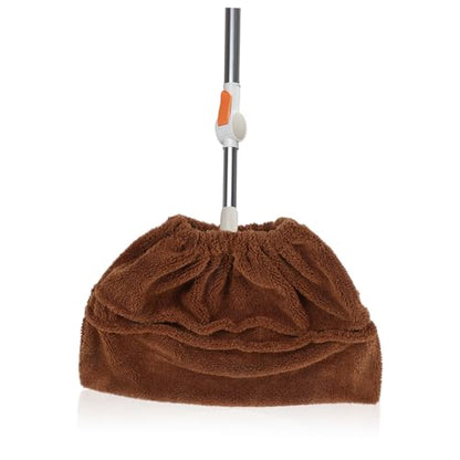 Hemoton 1pc Broom Cloth Cover Washable Sweeping Broom Cover for Household Cleaning Easy to Install Reusable Mop Cloth for Dust and Hair Removal Compatible with All Types