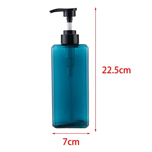 Laundry Dispenser Container Bottle Liquid Laundry Soap Bottle, 650ml Blue - color: 650ml Blue