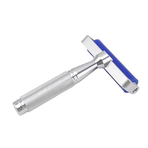 Dust Removal Roller Silicone Soft Aluminum Alloy Handle Iron Bearing Anti Static Roller for Film Dust Fibers Powder (8 Inch) - size: 8 Inch