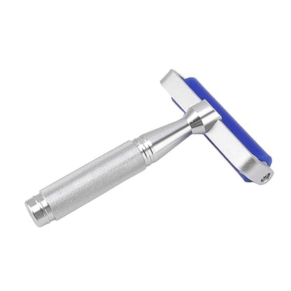 Dust Removal Roller Silicone Soft Aluminum Alloy Handle Iron Bearing Anti Static Roller for Film Dust Fibers Powder (8 Inch) - size: 8 Inch