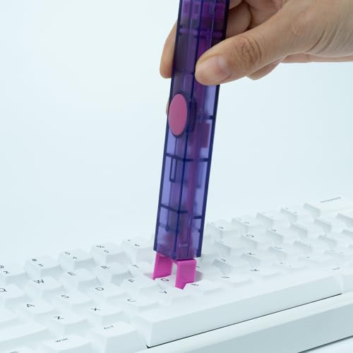 GATERON Twins Switch Puller Keycap Puller, DIY Tool Easily Remove and Replace Gaming Keyboard Switches and Keycaps Integrated for Mechanical Keyboard (Purple) - color: Purple