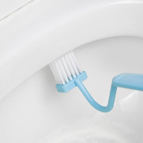 V-Shaped Toilet Brushes, Crevice Cleaning Brushes, Tile basins, Stainless Steel Sinks, Bathroom Kitchen Supplies. (2 pcs)