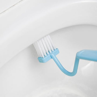 V-Shaped Toilet Brushes, Crevice Cleaning Brushes, Tile basins, Stainless Steel Sinks, Bathroom Kitchen Supplies. (2 pcs)