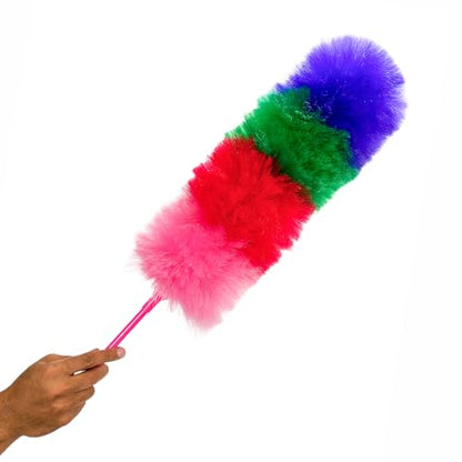 Kitchen + Home Large Static Duster - 27" Inch Electrostatic Feather Duster attracts dust Like a Magnet! - Peacock - color: Peacock