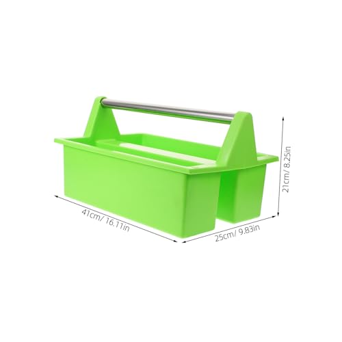 Plastic Cleaning Basket Multi-use Storage Basket for Cleaning Supplies Tools Handheld Organizer Handle Lightweight