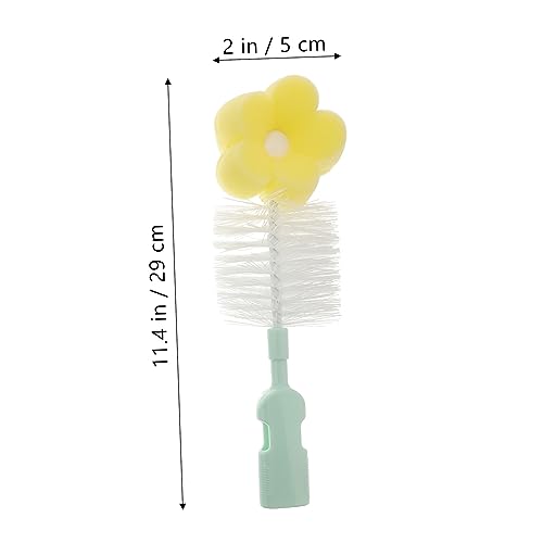 5-in-1 Bottle Brush Set Travel Bottle Brush Stainless Steel Pp Sponge 29cm Random Color