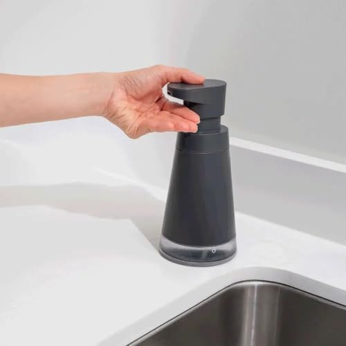 Cuisipro Dispenser, Charcoal Foam Soap Pump, 3.9 x 3.9 x 8.7in (837590425)