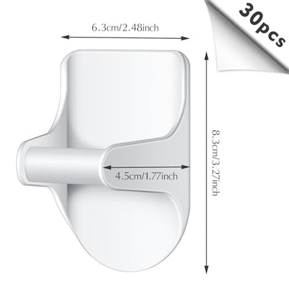 Taiyin 4 Pcs Wall Mount Spray Bottle Hooks Holder Spray Bottle Hanger Adhesive Hook to Create Storage Space Rack Organizer Hanger for Cabinet Kitchen Variety Surfaces (White) - color: White
