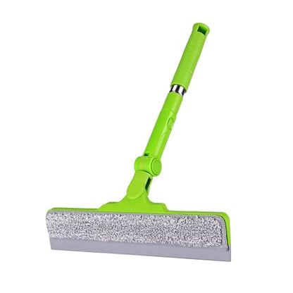 Homilifibra All-Purpose Shower Squeegee for Glass Doors, Bathroom Cleaner Tool for Household Home Window Mirror, Cleaning Tile Wall,Car,Windshield Squeegee with 12" Blade and 15" Long Handle