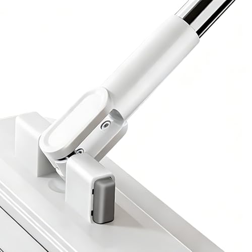 No Wash Mop - Clip Design No Touch Wet Dry Use Cleaning Tool, 1 Pack Hands-Free Scrubber for Household Sanitation, Zero Contact Wiper with Towel Clamp, Utility Item, Floor Pad for Marble - color: 135cm