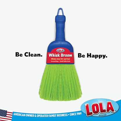 LOLA Whisk Broom, Hand Brush, 6 Pack, Durable Bristles, Whisks Away Dirt & Debris, Compact, Hang Hole for Easy Storage, Indoor/Outdoor - size: 6 Pack, style: Classic