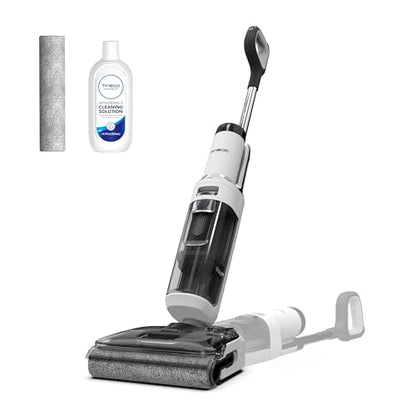 Tineco Floor ONE Stretch S6 Cordless Wet Dry Vacuum Cleaner, 180°Lay-Flat Smart Vacuum Mop, 40 Minutes Long Runtime 158℉ Flashdry Self-Cleaning, Dual-Sided Edge Cleaning Lightweight Floor Cleaner - style: Floor ONE Stretch S6