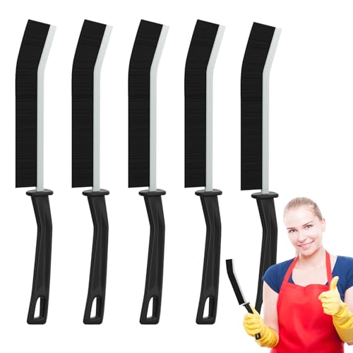 5Pcs Crevice Cleaning Brush, Multifunctional Hard Bristle Brush for Narrow Spaces, Cleaning Tool for Toilet, Faucets, Grout