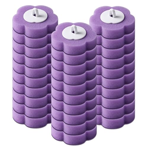 30 Count Lavender Scented Disposable Toilet Brush Refills, Toilet Wand Refill Pads, Replacement Toilet Cleaner Refill Heads for Toilet Bowl Deep Scrubbing - size: 30 refills