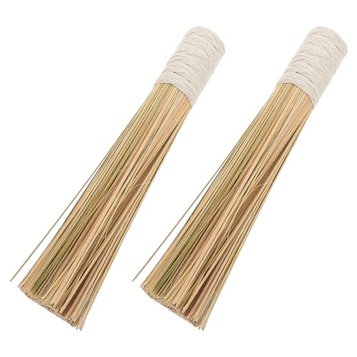 Beaupretty 2pcs Dish Washing Brush with Handle Palm Scrubber for Pots and Woks Strong Bristles Kitchen Cleaning Brushes for Home Use