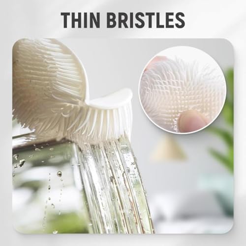 360° Flexible Silicone Bottle Brush with Long Handle, 2025 Deep Cleaning Brush for Narrow Neck Bottles, Water Bottles, Flasks (2)