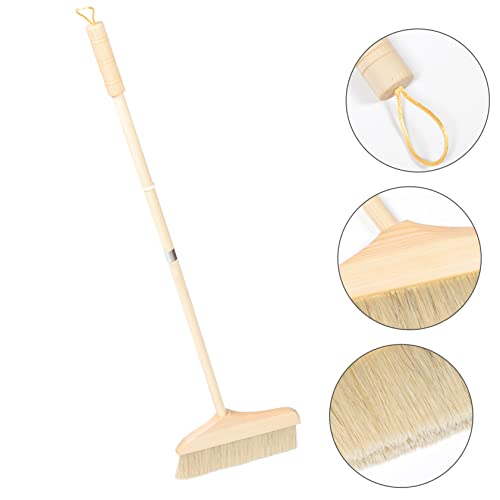 SECFOU Camping Broom Soft Bristle Floor Sweep Long Handle Broom Dust Brush for Indoor Cleaning