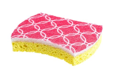 SCRUBIT Non-Scratch Cellulose Scrub Sponge - Soft and Easy Grip - Kitchen Sponges for Cleaning - 16-Pack Dual Sided Scrubby Sponges for Pots, Pans, Kitchen, and More