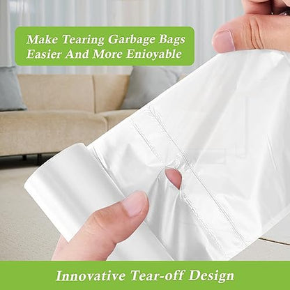 200 Counts 2 Gallon (1.8-2 Gal) Small Trash Bags Garbage Bags by RayPard, fit 1.6,1.8,2,2.2 Gal Waste Basket, 6.5-7 Liter Strong Trash Can Liners for Home Office Kitchen Bathroom Bedroom, Clear - style: 200-2 Gallon-Clear