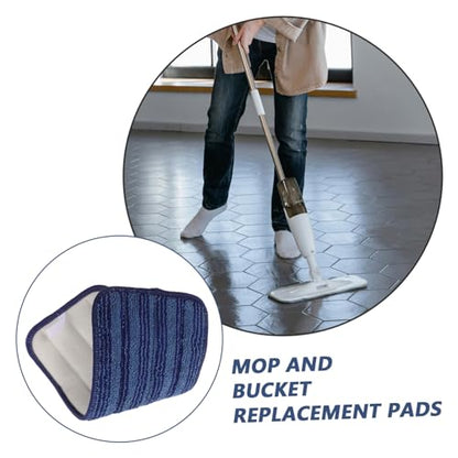 Beavorty Reusable Microfiber Mop Pads for Flat Mop Replacement Heads Versatile Washable Pads for Multi Surface Cleaning Dual Functionality for Wet Dry Use