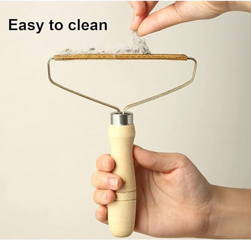 Portable Lint Remove Cleaner Pro, Reusable Double Sided Travel Brush for Removing Lint Pet Hair Dust in Clothes, Furniture and Carpet, Fuzz, Pet Fur Removal Tool, Portable Carpet Scraper Rake