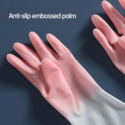 Rubber Gloves for Dishwashing,Cleaning Gloves for Women Dish,Dishwashing Gloves Medium Best.Pefect for Woman Men(2 Pairs M).