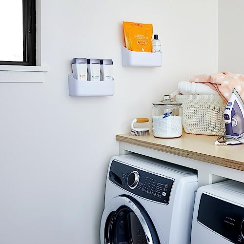Command 10 Lb Large Organizing Caddy with 4 Strips, 9.91" x 3.38" x 5.15", Heavyweight Damage-Free Hanging for Organizing Cleaning Supplies, Closet, and Pantry
