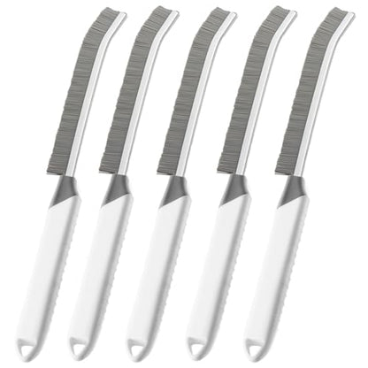 Crevice Cleaning Brush Bathroom Tile Groove Gap Cleaning Brush Premium Crevice Cleaning Tool Aluminum Support with 15° Angled Head-Grout Thin Brush,Kitchen & Bathroom Tool (5PCS) - color: 3pcs