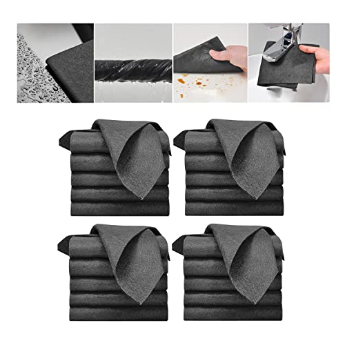2023 New Thickened Magic Cleaning Cloth, Reusable Thicken Magic Fiber Microfiber Cleaning Cloth, Cleaning Cloths Rags for House Washable, Lint Free Microfiber Cleaning Cloth for TV Cars Windows (20PC) - color: 20pc