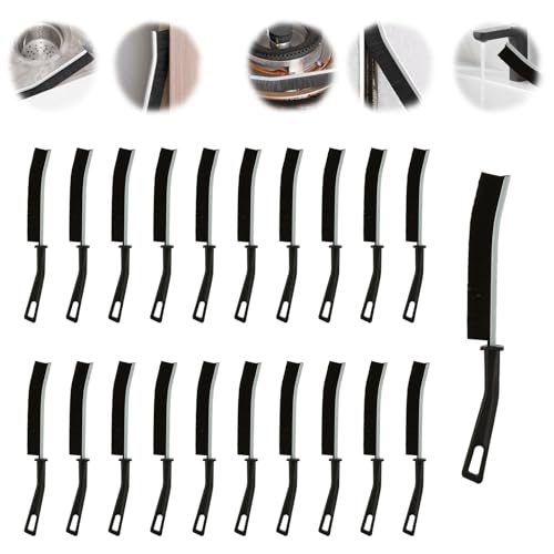 30 PCS Hard Bristle Crevice Cleaning Brush Corners Cleaning Brush Tool Slim Gap Scrubbing Tool Thin Grout Cleaner Brush for Bathroom Kitchens Window Tracks