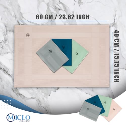 Microfibre Premium Cleaning Cloth Set of 4 - Magic Cloth | All Purpose, Absorbent Washcloth | Microfiber for Window, Kitchen, Bathroom | Lint-Free, Scratch-Free Glass CLoth |16'' x 24''| Salmon Series