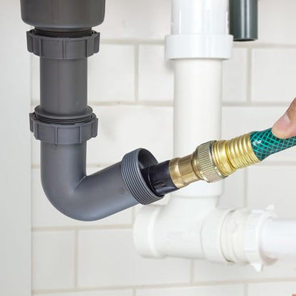 DURATECH Drain Bladder, Small Drain Cleaning Bladder, Fits 1" to 2" Drain Pipes, Unclogs Stubborn Blockages in Kitchen Sinks, bathtubs, Showers, and Main drains - style: Small
