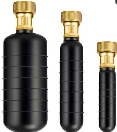 Drain Bladder Unclogger fits 1"to6" Pipes.& 3/4" Garden Hose Shut Off Valve,Drain Cleaning Bladder Unclogs Clogs in Kitchen Sinks, Bathtubs and Swimming Pool Pipes Through High-Pressure Water Flow - style: 1-6 inch+Garden hose