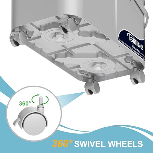 RinseWise Gen 1 Large Capacity and Gen 1 Compact Mop Bucket,with 360 ° Swivel Wheels for Home & Kitchen Cleaning