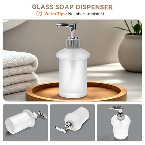 Bathroom Lavatory Soap Lotion Dispenser Pump Wall Mount with SUS304 Stainless Steel Holder (Single Soap Dispenser) - size: Single Soap Dispenser