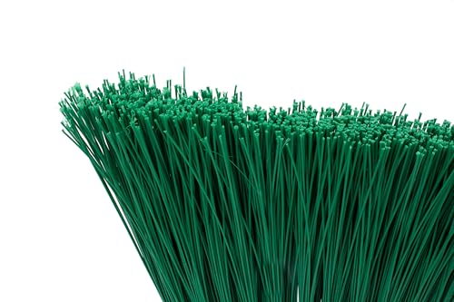 SPARTA Plastic Broom Head, Angled, Un-Flagged for Large Debris Indoor, Outdoor, Home, Restaurant, Lobby, Office, 12 Inches, Green - color: Green, size: Single Item
